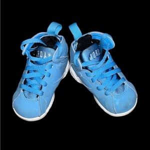 Air Jordan 7 VII Retro TD Pantone University Blue White 304772-40 Size 4C Kids